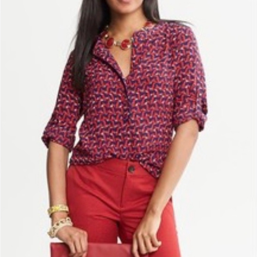 Dachshund dog Banana Republic top